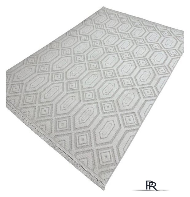 Ковер для жилой комнаты Radjab Carpet Поло Прямоугольник EN 262 12549RK (2x4, Cream) - Изображение №1 — Интернет-магазин ПроЗаказ