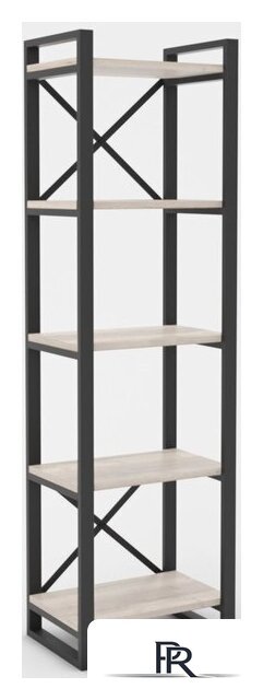 Стеллаж Hype Mebel Стандарт 80x170 (черный/древесина белая) - Изображение №1 — Интернет-магазин ПроЗаказ