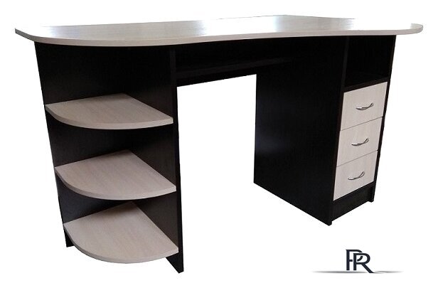 Стол Компас мебель КС-003-06 (венге темный/дуб молочный) - Изображение №1 — Интернет-магазин ПроЗаказ