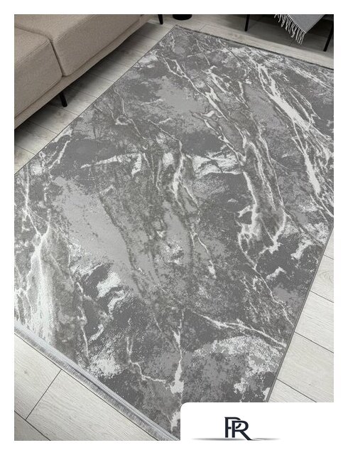 Ковер для жилой комнаты Radjab Carpet Афина Прямоугольник 9012A 12846RK (1.6x2.3, Grey/Grey) - Изображение №4 — Интернет-магазин ПроЗаказ