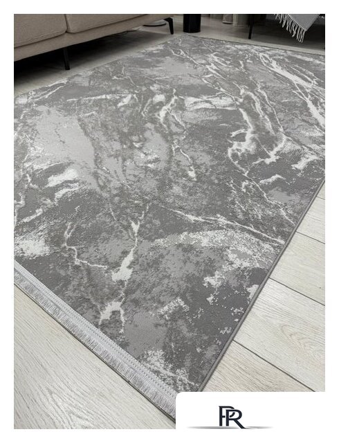 Ковер для жилой комнаты Radjab Carpet Афина Прямоугольник 9012A 12846RK (1.6x2.3, Grey/Grey) - Изображение №5 — Интернет-магазин ПроЗаказ