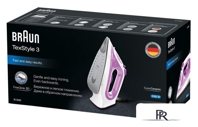 Утюг Braun TexStyle 3 SI 3030 PU - Изображение №3 — Интернет-магазин ПроЗаказ