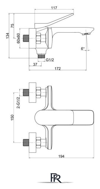 Смеситель Cersanit Odra 63051 - Изображение №2 — Интернет-магазин ПроЗаказ