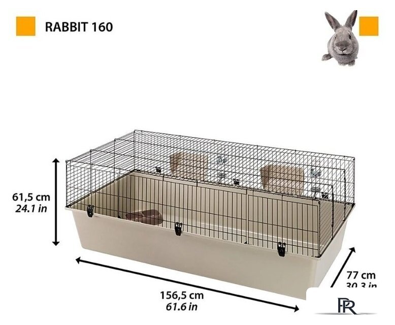 Клетка Ferplast Rabbit 160 57055517 - Изображение №5 — Интернет-магазин ПроЗаказ