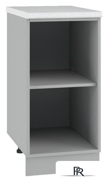 Шкаф напольный ДСВ Тренто С 400 левый (серый/серый) - Изображение №4 — Интернет-магазин ПроЗаказ