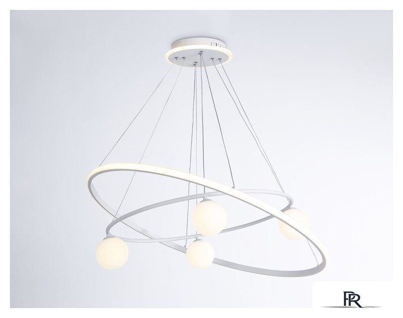 Подвесная люстра Ambrella light Comfort FL66326/1+4 WH (белый) - Изображение №3 — Интернет-магазин ПроЗаказ