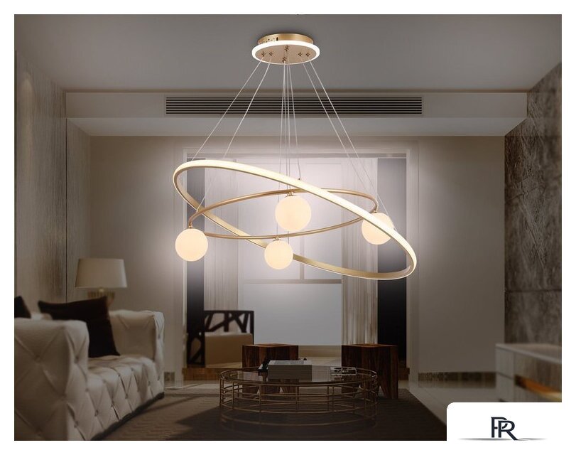 Подвесная люстра Ambrella light Comfort FL66326/1+4 WH (белый) - Изображение №8 — Интернет-магазин ПроЗаказ