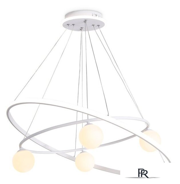 Подвесная люстра Ambrella light Comfort FL66326/1+4 WH (белый) - Изображение №1 — Интернет-магазин ПроЗаказ
