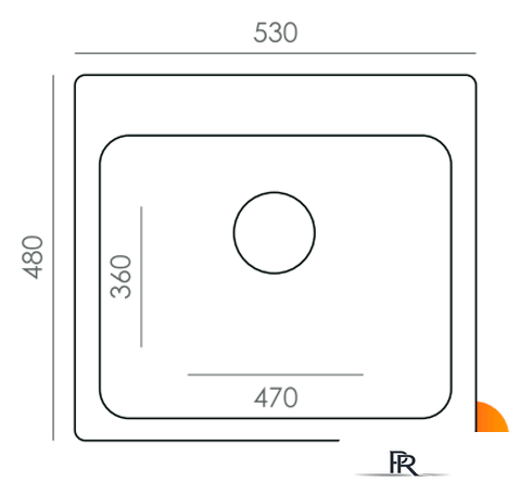 Кухонная мойка Quartz Bond 530 (уголь) - Изображение №3 — Интернет-магазин ПроЗаказ