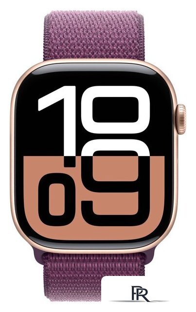 Умные часы Apple Watch Series 10 46 мм (алюминиевый корпус, розовое золото/сливовый, нейлоновый ремешок) - Изображение №2 — Интернет-магазин ПроЗаказ