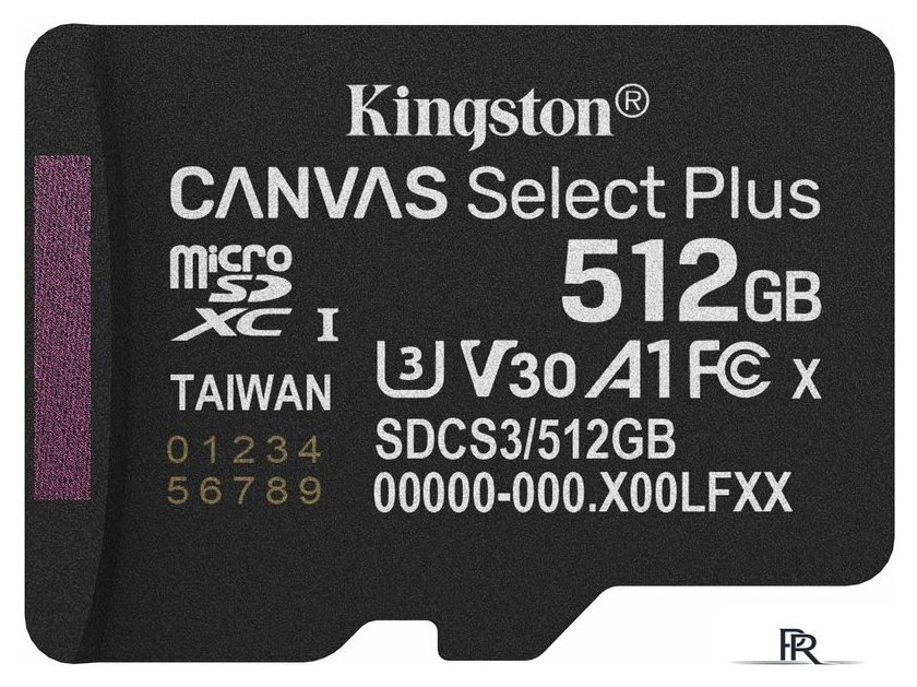 Карта памяти Kingston Canvas Select Plus microSDXC 512GB SDCS3/512GBSP - Изображение №1 — Интернет-магазин ПроЗаказ
