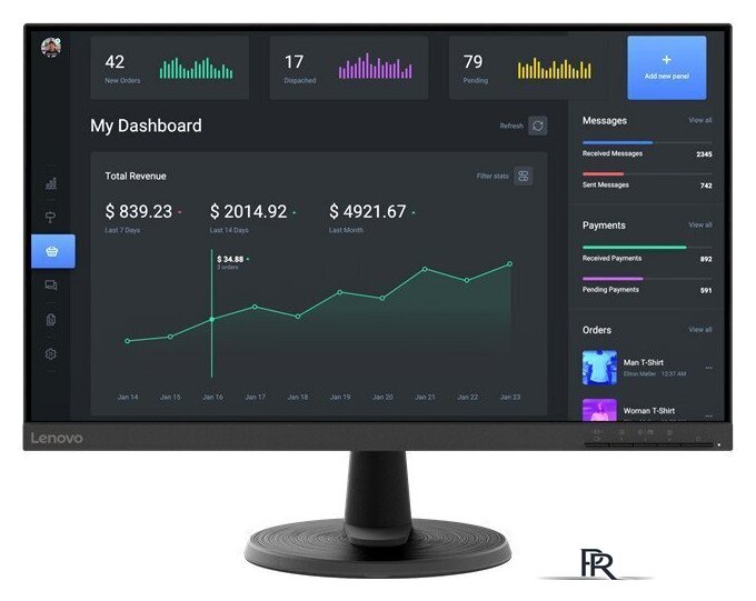 Монитор Lenovo ThinkVision C24-40 63DCKAT6IS - Изображение №1 — Интернет-магазин ПроЗаказ