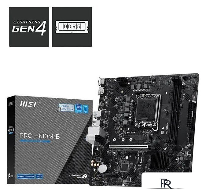 Материнская плата MSI PRO H610M-B - Изображение №5 — Интернет-магазин ПроЗаказ