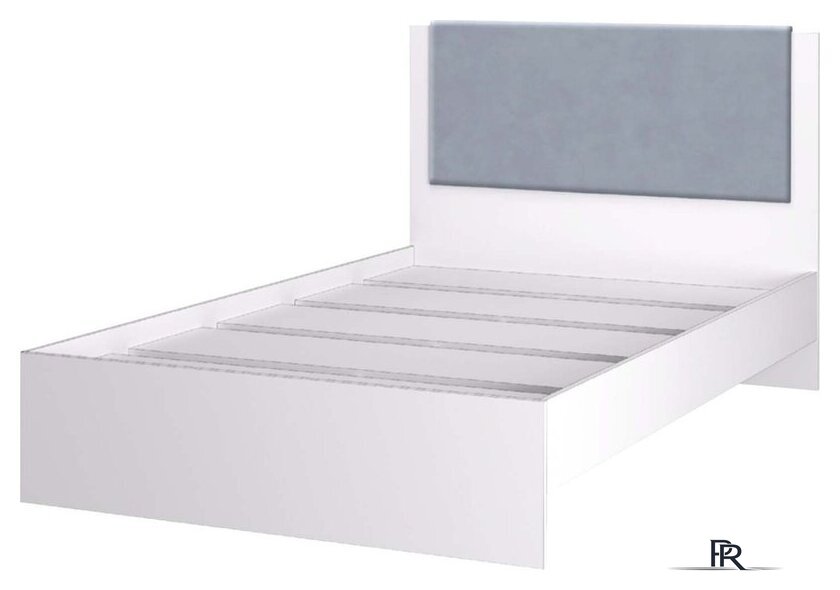 Кровать Аквилон Акцент №900М (белое сияние/веллюкс 49) - Изображение №4 — Интернет-магазин ПроЗаказ