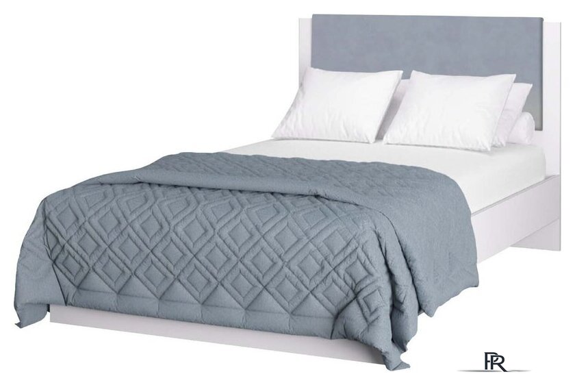 Кровать Аквилон Акцент №900М (белое сияние/веллюкс 49) - Изображение №1 — Интернет-магазин ПроЗаказ