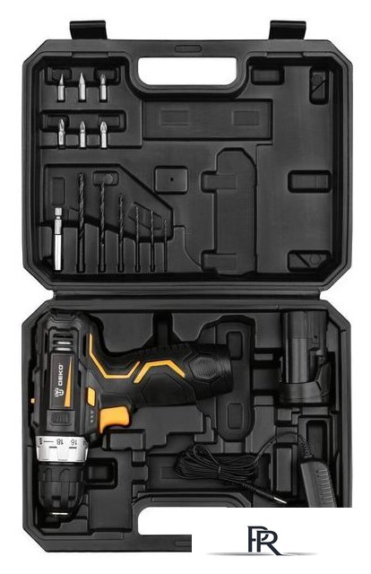 Дрель-шуруповерт Deko GCD12DU3 SET 3 063-4097 (с 2-мя АКБ, кейс, набор оснастки) - Изображение №2 — Интернет-магазин ПроЗаказ