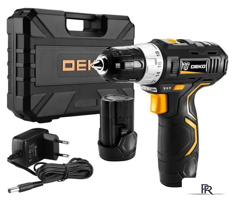 Дрель-шуруповерт Deko GCD12DU3 SET 3 063-4097 (с 2-мя АКБ, кейс, набор оснастки) - Изображение №1 — Интернет-магазин ПроЗаказ