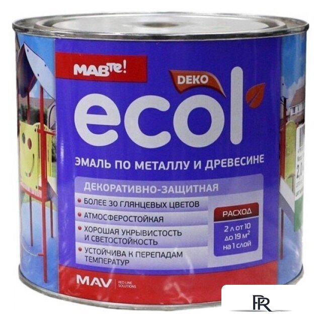 Эмаль Ecol ПФ-115 10л (красно-коричневый) - Изображение №1 — Интернет-магазин ПроЗаказ