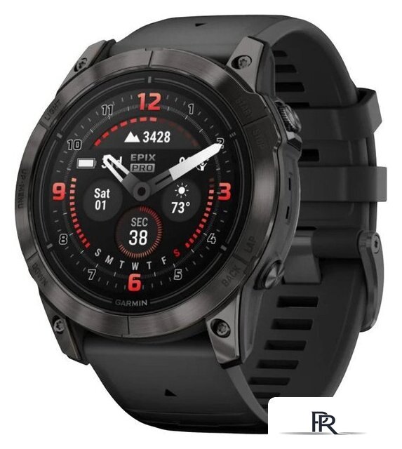 Умные часы Garmin Epix Pro Gen 2 Sapphire 51 мм (карбоново-серый титан/черный) - Изображение №1 — Интернет-магазин ПроЗаказ