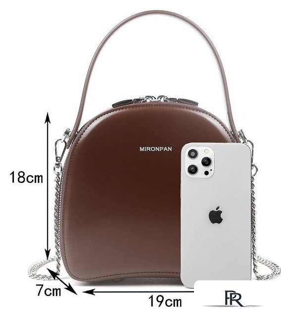 Женская сумка Mironpan 240607 (темно-коричневый) - Изображение №6 — Интернет-магазин ПроЗаказ