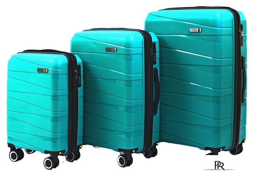 Чемодан-спиннер Pride РР-201 (M, бирюзовый) - Изображение №11 — Интернет-магазин ПроЗаказ
