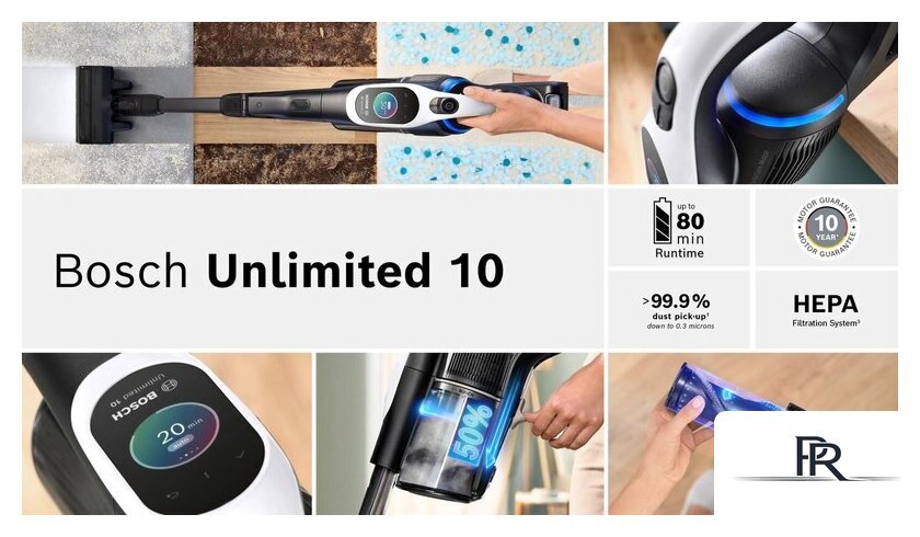 Пылесос Bosch Unlimited 10 BCS1041WAC - Изображение №10 — Интернет-магазин ПроЗаказ