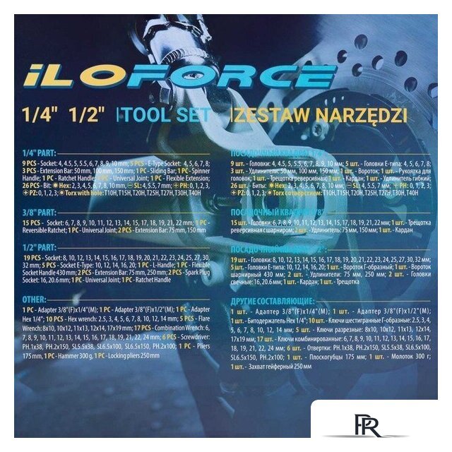 Универсальный набор инструментов ILOforce IF-41421-5(57953) - Изображение №5 — Интернет-магазин ПроЗаказ