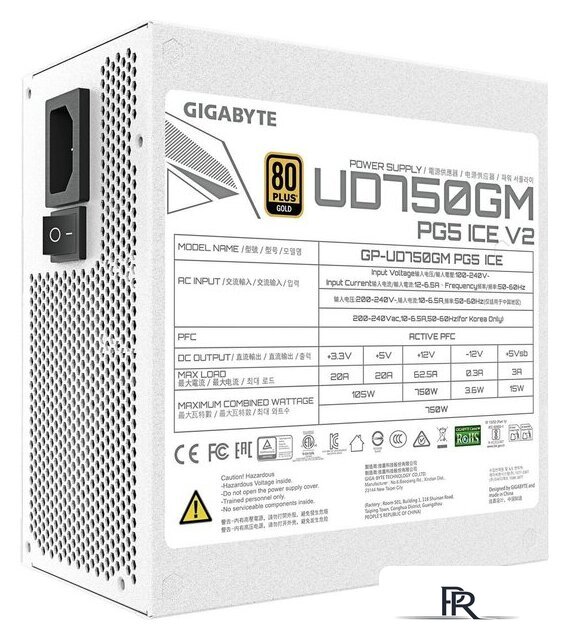 Блок питания Gigabyte UD750GM PG5 V2 ICE - Изображение №5 — Интернет-магазин ПроЗаказ