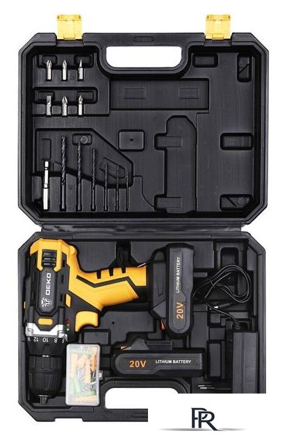 Дрель-шуруповерт Deko DKCD20FU-Li SET 63 063-4175 (с 2-мя АКБ, кейс) - Изображение №4 — Интернет-магазин ПроЗаказ