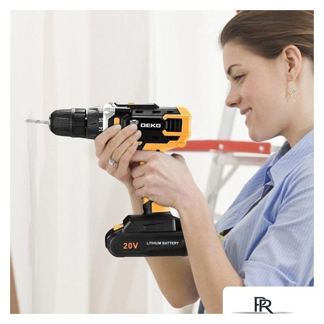 Дрель-шуруповерт Deko DKCD20FU-Li SET 63 063-4175 (с 2-мя АКБ, кейс) - Изображение №7 — Интернет-магазин ПроЗаказ