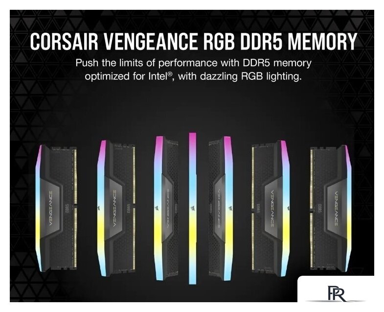 Оперативная память Corsair Vengeance RGB 2x16ГБ DDR5 5200 МГц CMH32GX5M2B5200C40 - Изображение №4 — Интернет-магазин ПроЗаказ