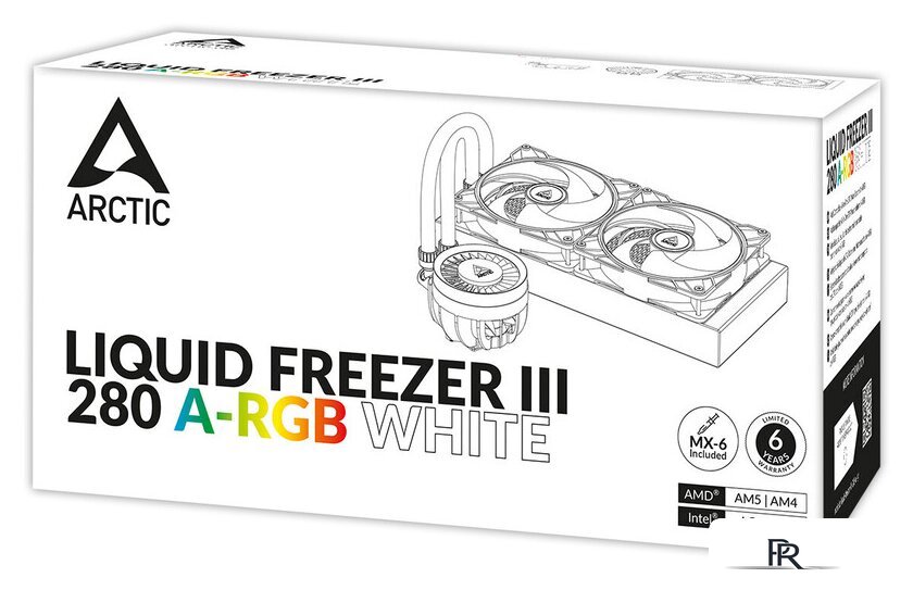 Система жидкостного охлаждения для процессора Arctic Liquid Freezer III 280 A-RGB White ACFRE00151A - Изображение №12 — Интернет-магазин ПроЗаказ