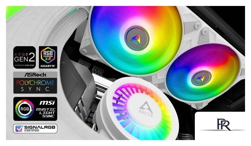 Система жидкостного охлаждения для процессора Arctic Liquid Freezer III 280 A-RGB White ACFRE00151A - Изображение №8 — Интернет-магазин ПроЗаказ