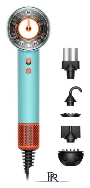 Фен Dyson HD16 Supersonic Nural Curly+Coily (евровилка, керамическая патина/топаз) - Изображение №1 — Интернет-магазин ПроЗаказ