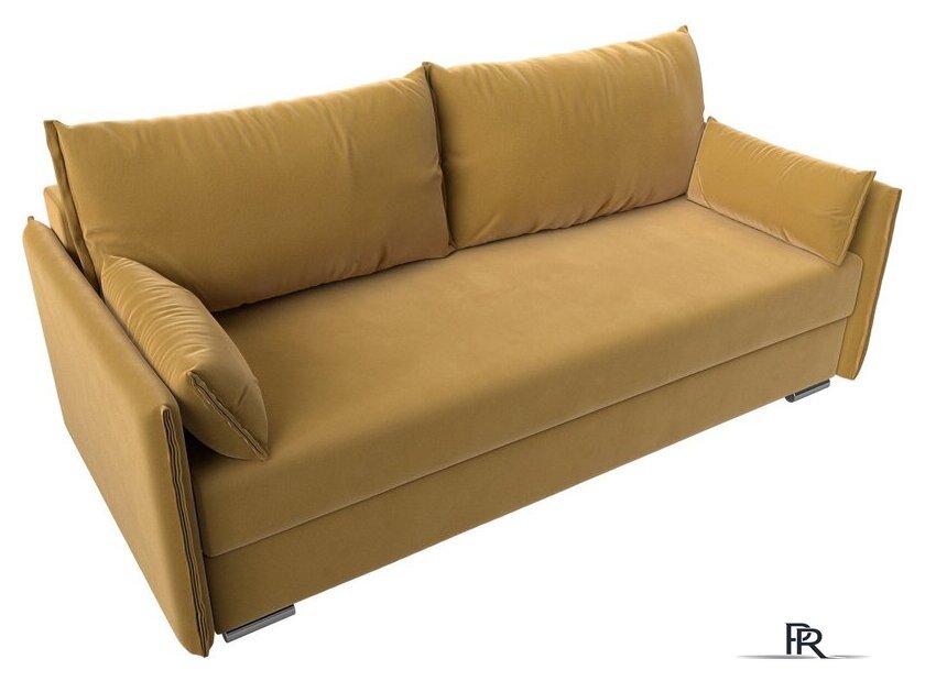 Диван Лига диванов Сайгон 348 (микровельвет желтый) - Изображение №5 — Интернет-магазин ПроЗаказ