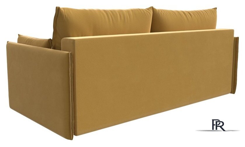 Диван Лига диванов Сайгон 348 (микровельвет желтый) - Изображение №4 — Интернет-магазин ПроЗаказ