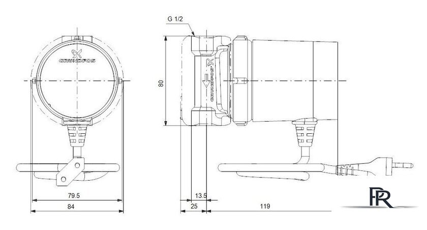 Циркуляционный насос Grundfos COMFORT 15-14 B - Изображение №4 — Интернет-магазин ПроЗаказ