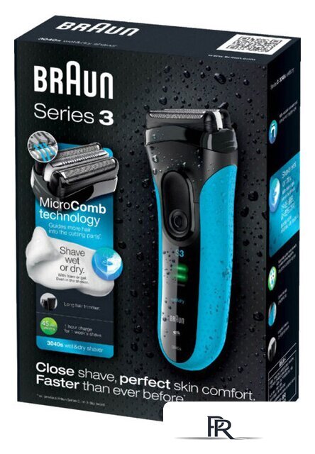Электробритва Braun Series 3 3040s Wet&Dry - Изображение №5 — Интернет-магазин ПроЗаказ