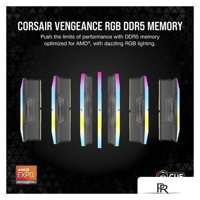 Оперативная память Corsair Vengeance RGB 2x16ГБ DDR5 6400 МГц CMH32GX5M2B6400Z32 - Изображение №2 — Интернет-магазин ПроЗаказ