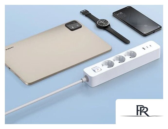 Удлинитель Xiaomi Mi Power Strip 20W 2C1A XMCXB01EU (USB Type-A + 2 USB Type-C, белый, международная версия) - Изображение №8 — Интернет-магазин ПроЗаказ