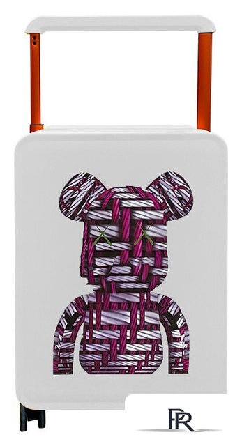 Чемодан DoubleW 005# (M, белый) - Изображение №2 — Интернет-магазин ПроЗаказ