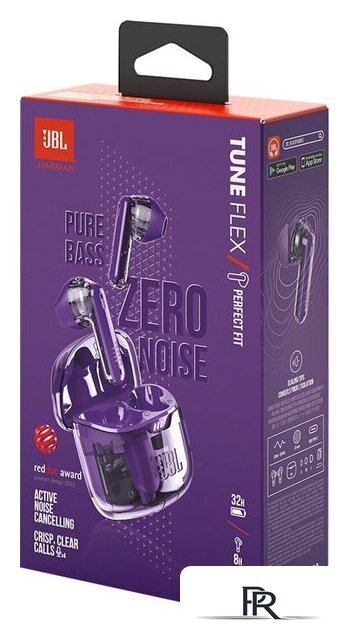 Наушники JBL Tune Flex Ghost (фиолетовый, китайская версия) - Изображение №13 — Интернет-магазин ПроЗаказ