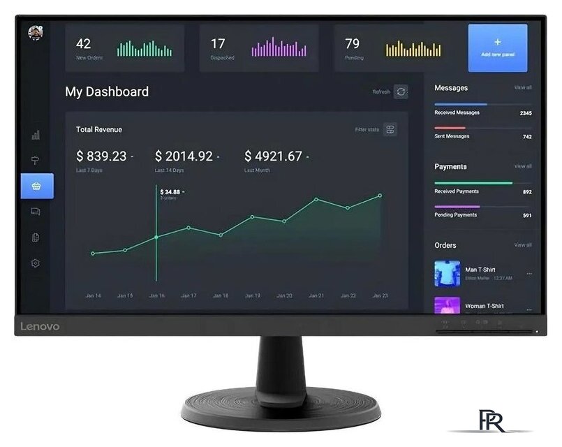 Монитор Lenovo C24-40 63DCKAT6UK - Изображение №1 — Интернет-магазин ПроЗаказ