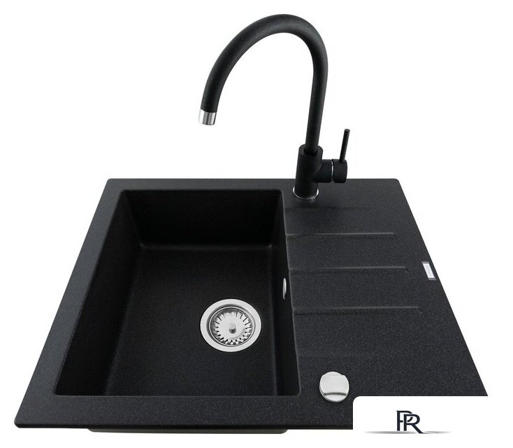 Кухонная мойка Kernau KGS A 4560 1B1D Black Metallic - Изображение №6 — Интернет-магазин ПроЗаказ