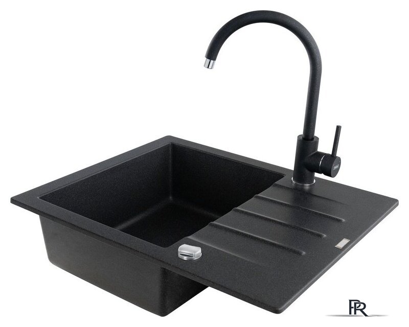 Кухонная мойка Kernau KGS A 4560 1B1D Black Metallic - Изображение №5 — Интернет-магазин ПроЗаказ
