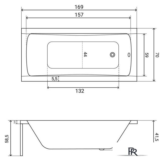 Ванна Lauter Bianca 170х70 21207170 - Изображение №28 — Интернет-магазин ПроЗаказ