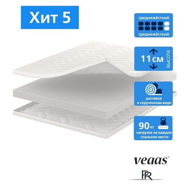 Матрас Vegas Хит 5 110x180 - Изображение №2 — Интернет-магазин ПроЗаказ