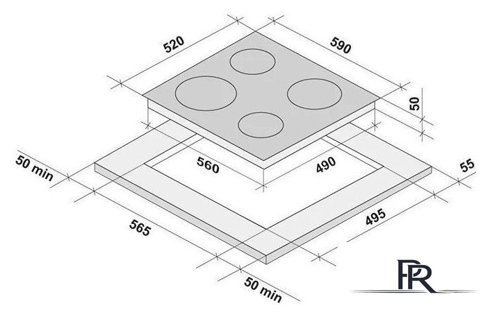 Варочная панель Krona Asten 60 BL - Изображение №7 — Интернет-магазин ПроЗаказ