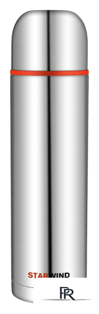 Термос StarWind 20-1200 1.2л (серебристый/красный) - Изображение №1 — Интернет-магазин ПроЗаказ