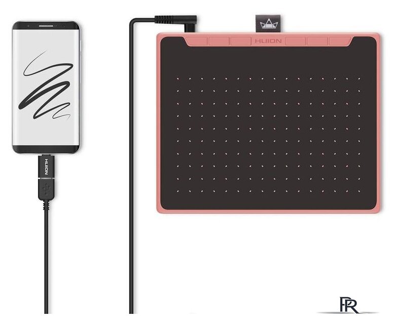 Графический планшет Huion Inspiroy RTS-300 (розовый) - Изображение №7 — Интернет-магазин ПроЗаказ